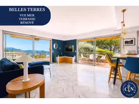 les belles terres - 3 pièces 72 m² - terrasse d'angle vue mer de plus 40 m2 - la lanterne