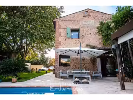 mas de caractère rénové avec jardin méditerranéen et piscine aux portes de perpignan