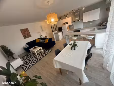 superbe t3 rénové et meublé - mérignac arlac / saint-augustin avec parking sécurisé et bal