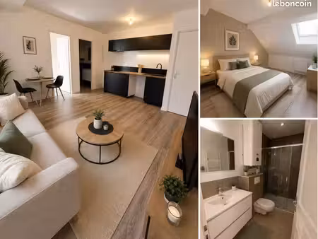 t2 29 m² rénové avec standing – hyper centre de dole – cuisine équipée