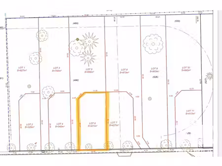 vente terrain à bâtir 431 m²