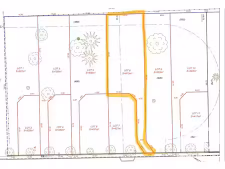 vente terrain à bâtir 873 m²