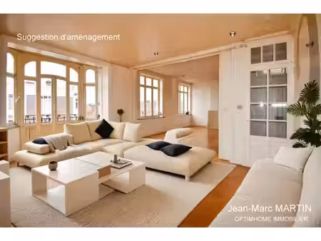 à 3 min du métro, appartement lumineux de 91,74 m² à rénover à roubaix