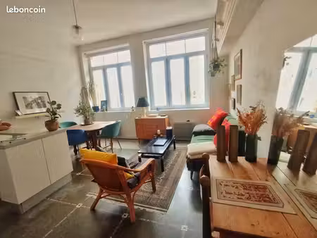 sous-location t2 meublé — secteur gambetta, lille — mi-septembre à fin décembre