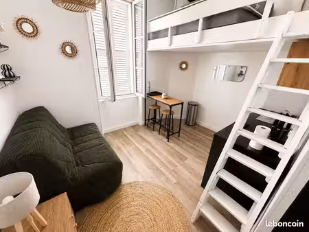 t1 meublé 14,7m² - quartier la genette, la rochelle - 650 charges comprises
