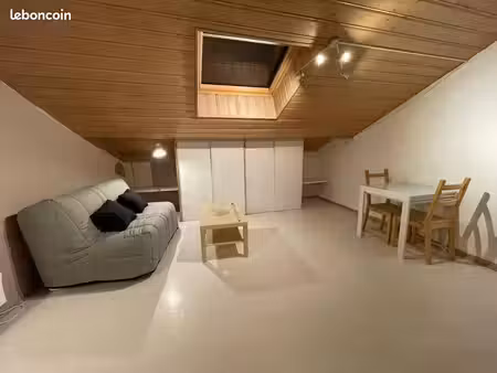 studio meublé 28m²