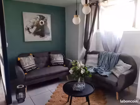 appartement ré de chaussé ds maison individuelle avec cour et jardinet