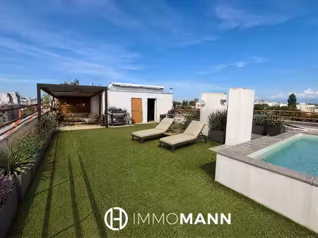 appartement 3p de 85m2 avec terrasse en toiture de 95m2