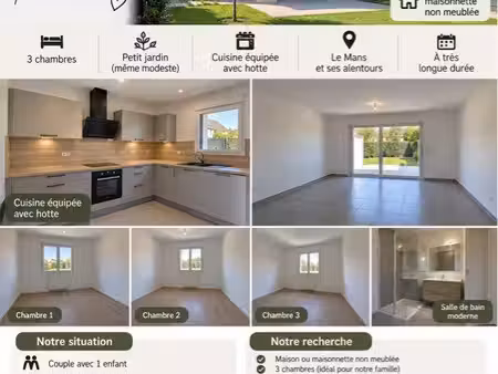 recherche maison à louer – le mans et alentours