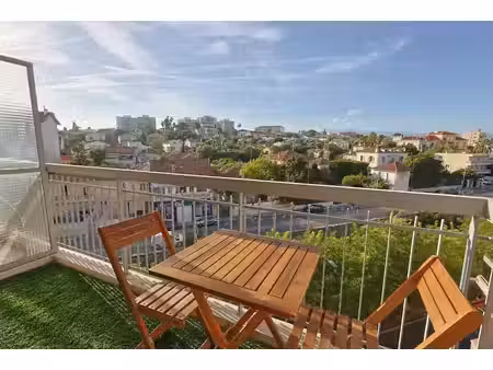 antibes – studio rénové avec terrasse, étage élevé et vue dégagée