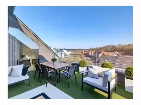 penthouse à louer avec garage et terrasse , nivelles (vbe64071)