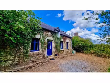 morbihan belle maison en pierre de 3 chambres et mezzanine 'studio' avec garage, dépendanc