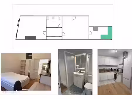 beau t2 45m² meublé à saint-cyprien