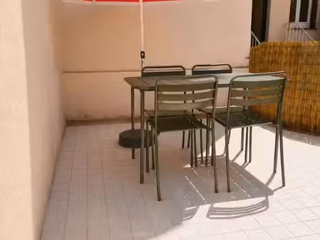 t2 aux châlets, 2 terrasses, petite copro