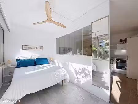 juan-les-pins – studio meublé avec coin nuit, piscine et tennis – bail étudiant ou mobilit