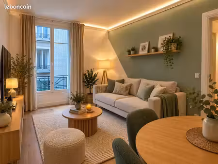 t2 meublé rénové – 32 m² – colombes centre / gare – 4e étage avec ascenseur