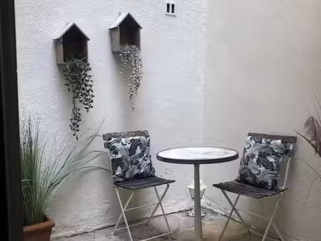beau studio meublé 22m² avec grand patio privé