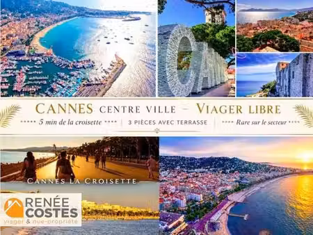 viager libre - h85 ans - cannes (06400)
