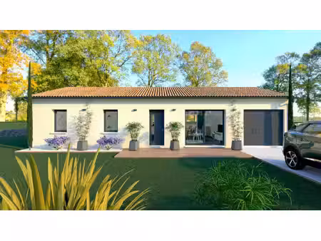 terrain avec maison neuve à vendre