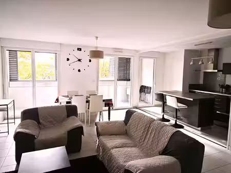 appartement type 4 meuble 2 terrasses parking double couvert toulouse saint agne parc niel