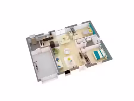vente maison neuve 3 pièces 63 m² à saint-caradec (22600), 133 400 €