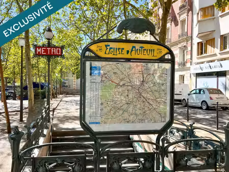 auteuil nord – avenue de versailles, sur cour au calme