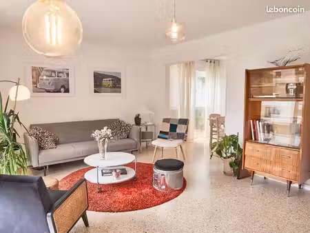 appartement t4/t5 meublé 102 m², balcon sud, parking — aix val saint-andré
