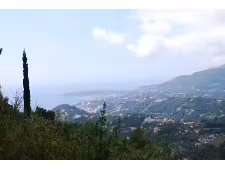 castellar – terrain 7 527 m² – vue panoramique mer & montagnes – proche menton et monaco