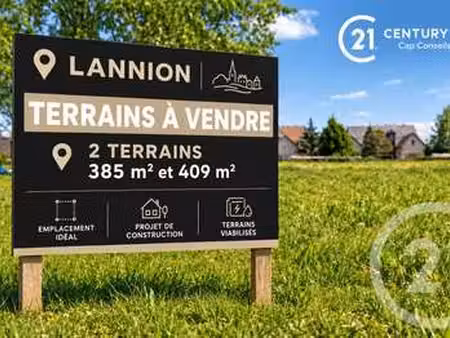 vente terrain à lannion (22300) : à vendre / 409m² lannion