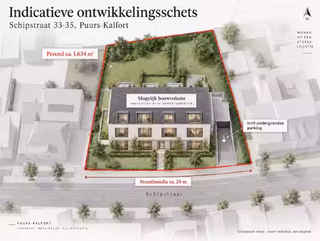 grond te koop in puurs met 25 slaapkamers