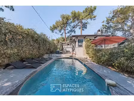 villa basco-landaise de caractère avec piscine aux abatilles