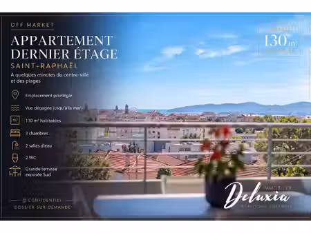 appartement saint-raphaël - 3 chambres - 130m²