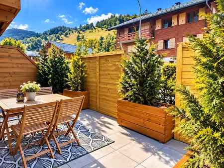 megève – appartement clé en main – 3 chambres, 2 parkings, 2 terrasses