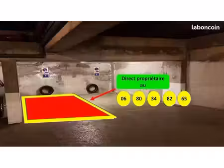 parking disponible situé en plein carré d'or de st raphaël dans une résidence sécurisée. l