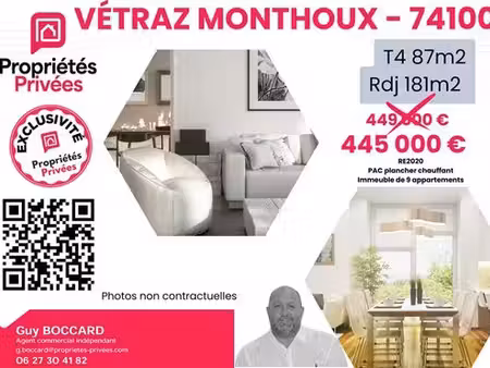 appartement de luxe de 4 pièces en vente à vétraz-monthoux, france