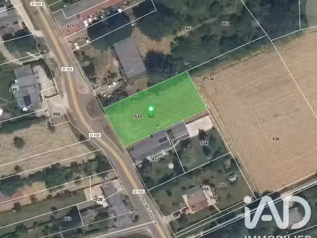 vente terrain à bâtir 1 162 m²