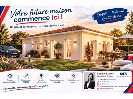 terrain avec maison neuf à vendre