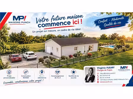 terrain avec maison neuf à vendre