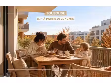 vente appartement neuf 2 pièces 37m2 toulouse - 208908 € - surface privée