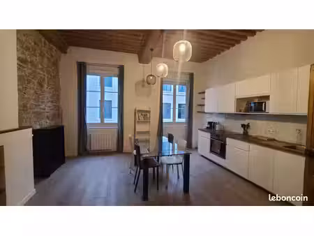 t1 meublé de 36m²+7m² en mezzanine - secteur saxe guillotière, lyon 7