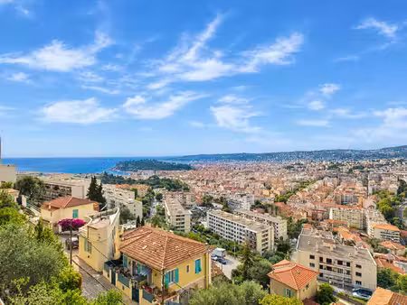 appartement 3 pièces vue mer - terrasse - mont boron - nice