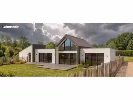 exclusivité - projet de villa contemporaine plain-pied sur terrain viabilisé de 730 m²