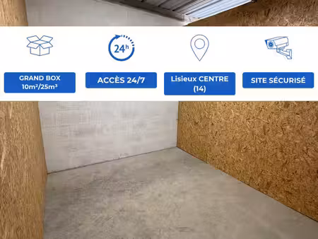 nouveau à lisieux – box stockage 10 m² / 25 m³ – sécurisé – proche gare