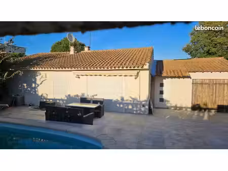 maison de plain-pied (115 m²) avec piscine – lumineuse & climatisée