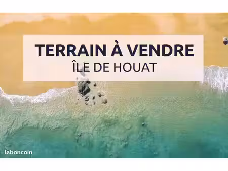 rare : terrain de 335m² constructible à houat