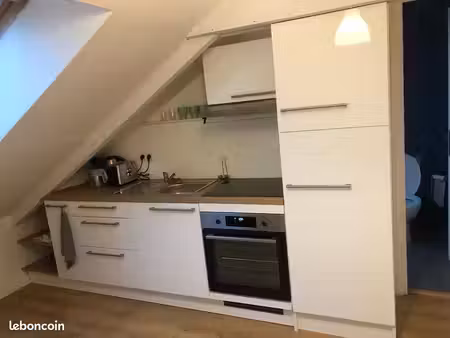 a louer t1 bis meublé mansardé centre ville dinan