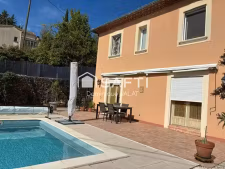 villa f5 tout confort avec piscine chauffée, garage et jardin