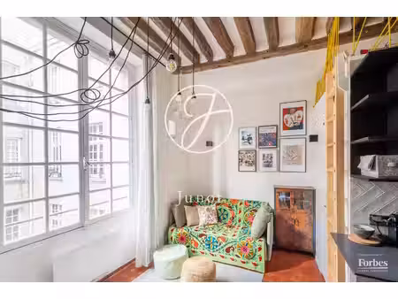 paris 3e - rue chapon / arts et métiers - appartement à louer - studio meublé avec coin nu