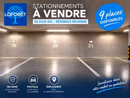saint-priest, hauts du bessay : 9 places de parking en sous-sol sécurisé