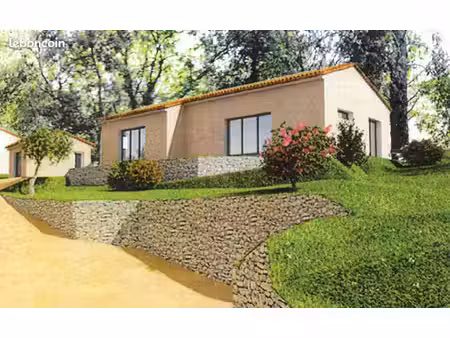villa neuve de plain-pied 4 pièces, 108 m², grand terrain, grande piscine et garage